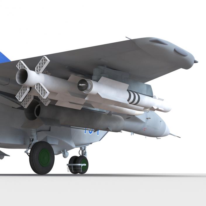 3D Russian Jet Fighter Mikoyan MiG-35 Rigged