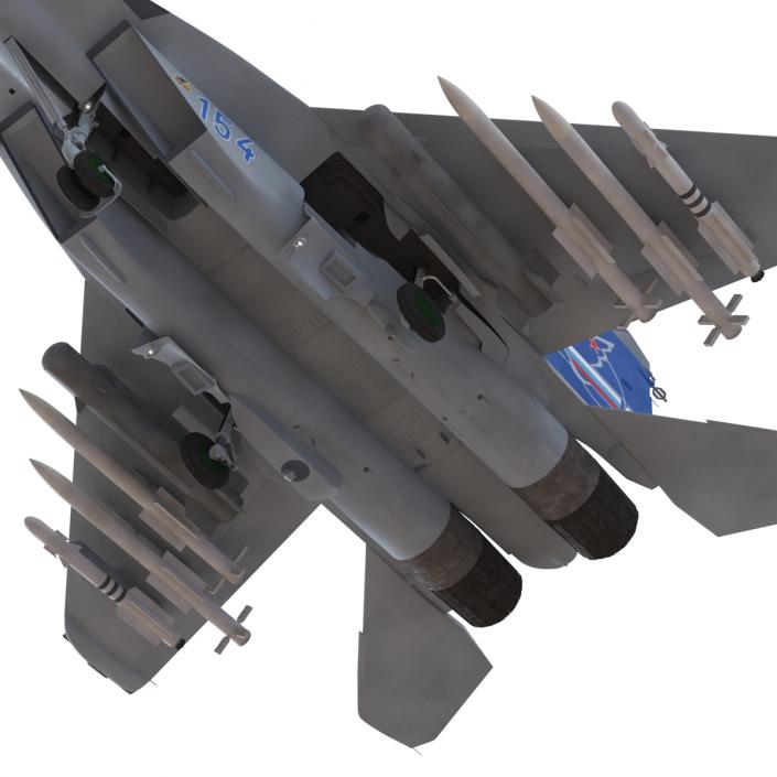 3D Russian Jet Fighter Mikoyan MiG-35 Rigged