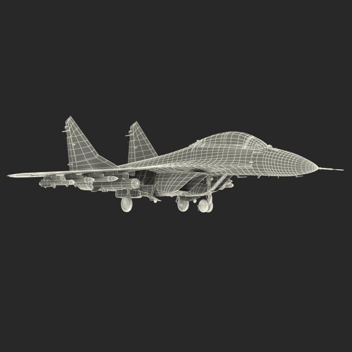 3D Russian Jet Fighter Mikoyan MiG-35 Rigged