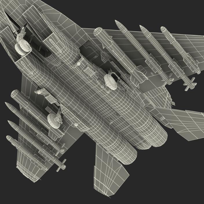 3D Russian Jet Fighter Mikoyan MiG-35 Rigged