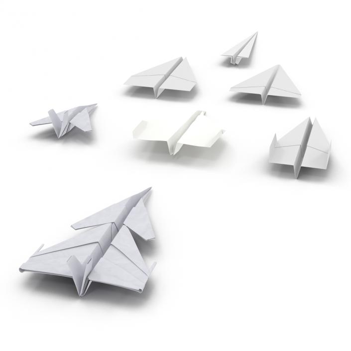 3D Paper Planes Collection model