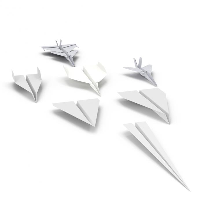 3D Paper Planes Collection model