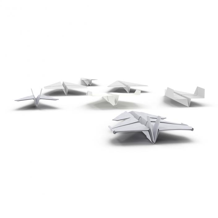 3D Paper Planes Collection model