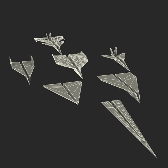 3D Paper Planes Collection model