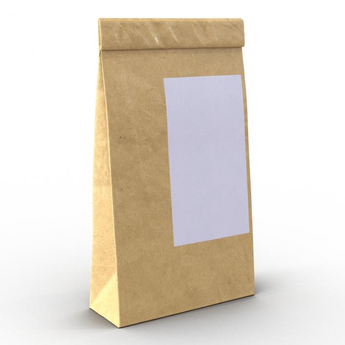 3D model Ground Coffee Bag Paper 2