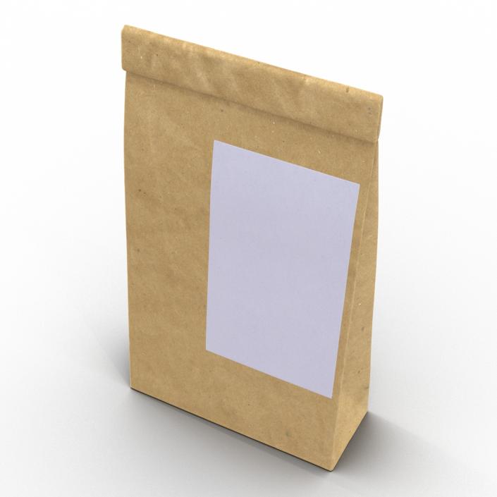 3D model Ground Coffee Bag Paper 2