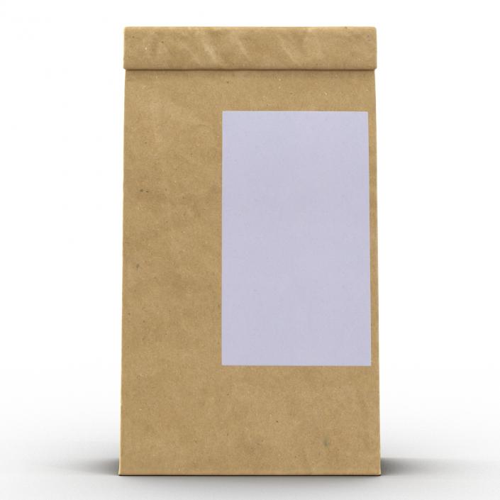 3D model Ground Coffee Bag Paper 2