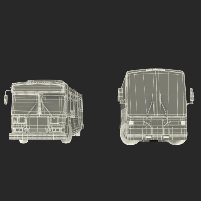 3D model Rigged Buses Collection 4