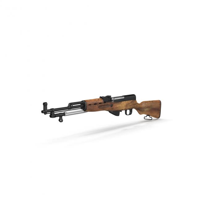 3D Soviet Semi Automatic Carbine SKS 45