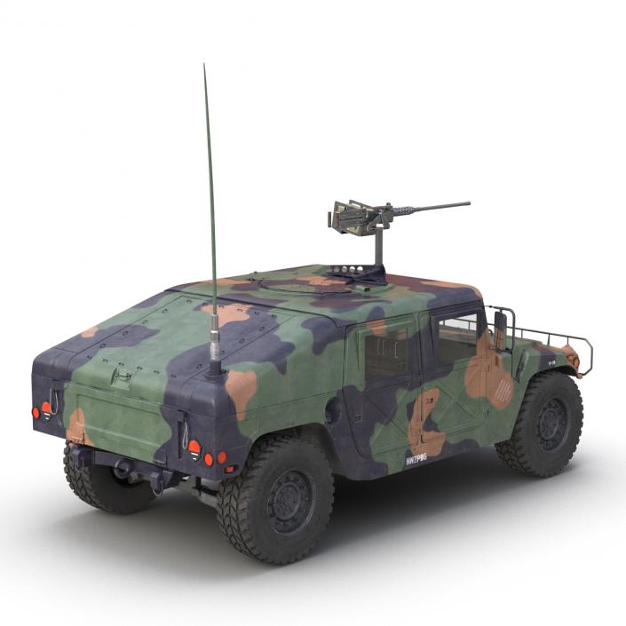 High Mobility Multipurpose Wheeled Vehicle Humvee Camo 3D model