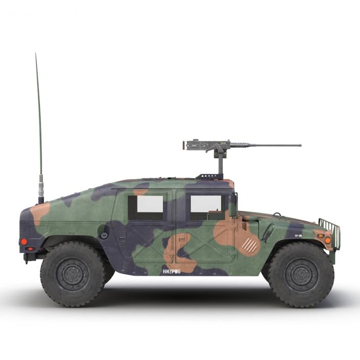 High Mobility Multipurpose Wheeled Vehicle Humvee Camo 3D model