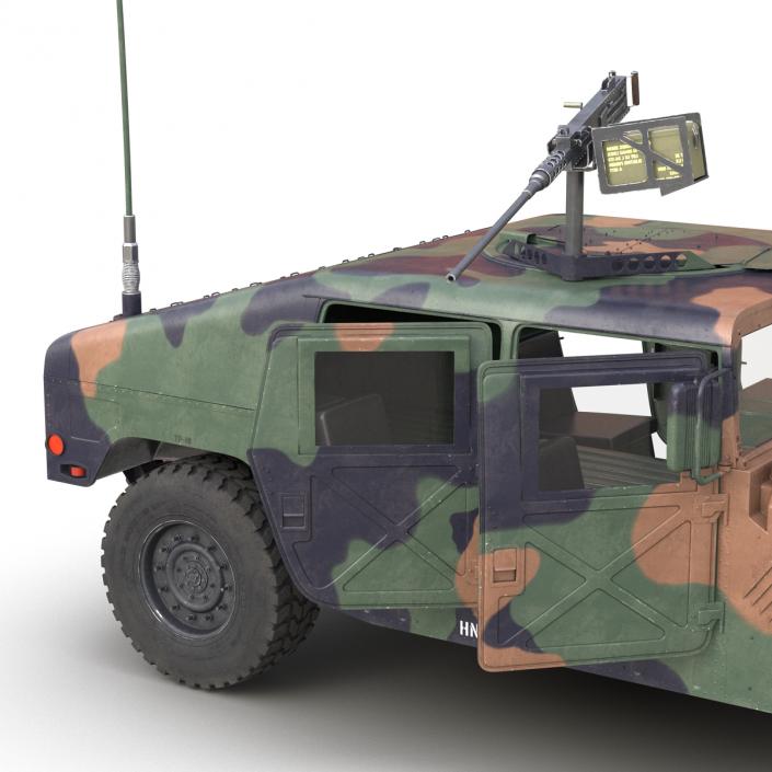 High Mobility Multipurpose Wheeled Vehicle Humvee Camo 3D model