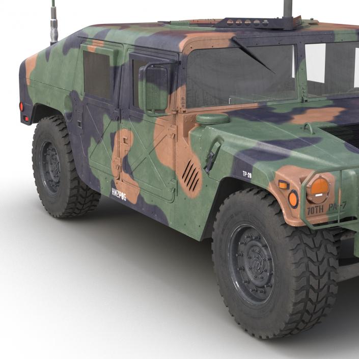 High Mobility Multipurpose Wheeled Vehicle Humvee Camo 3D model