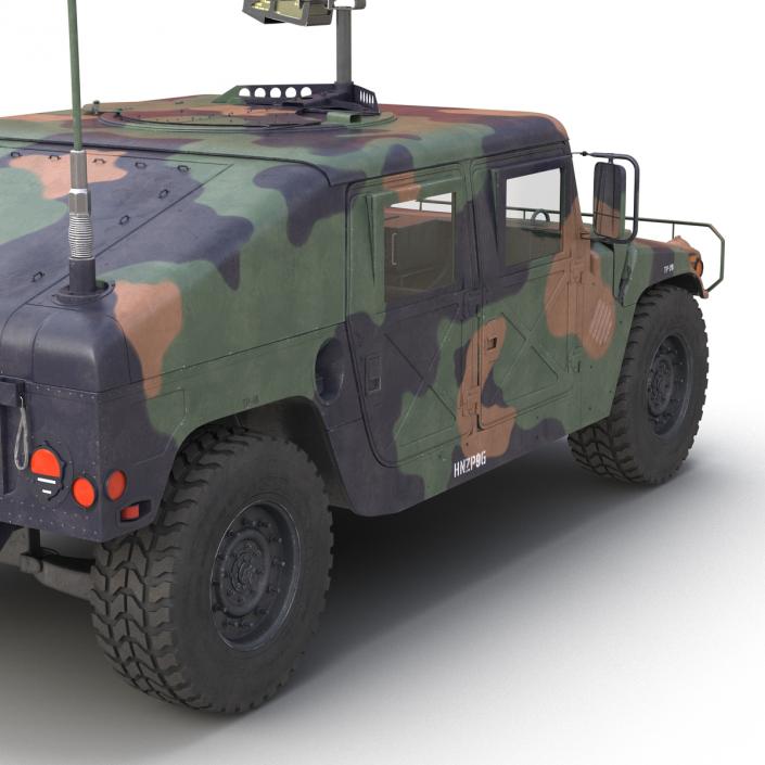 High Mobility Multipurpose Wheeled Vehicle Humvee Camo 3D model