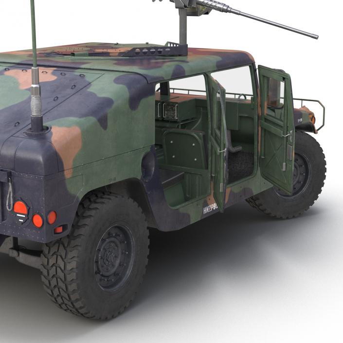 High Mobility Multipurpose Wheeled Vehicle Humvee Camo 3D model