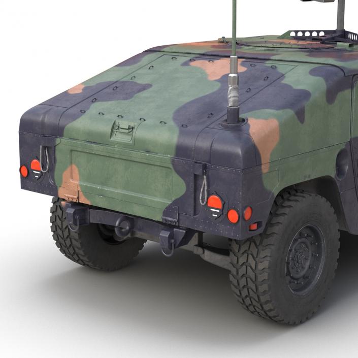 High Mobility Multipurpose Wheeled Vehicle Humvee Camo 3D model