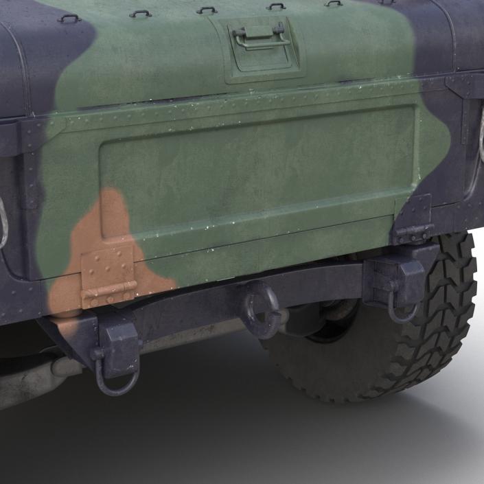 High Mobility Multipurpose Wheeled Vehicle Humvee Camo 3D model