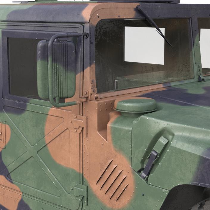 High Mobility Multipurpose Wheeled Vehicle Humvee Camo 3D model