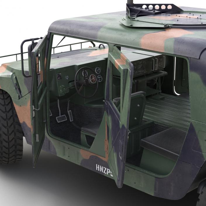 High Mobility Multipurpose Wheeled Vehicle Humvee Camo 3D model