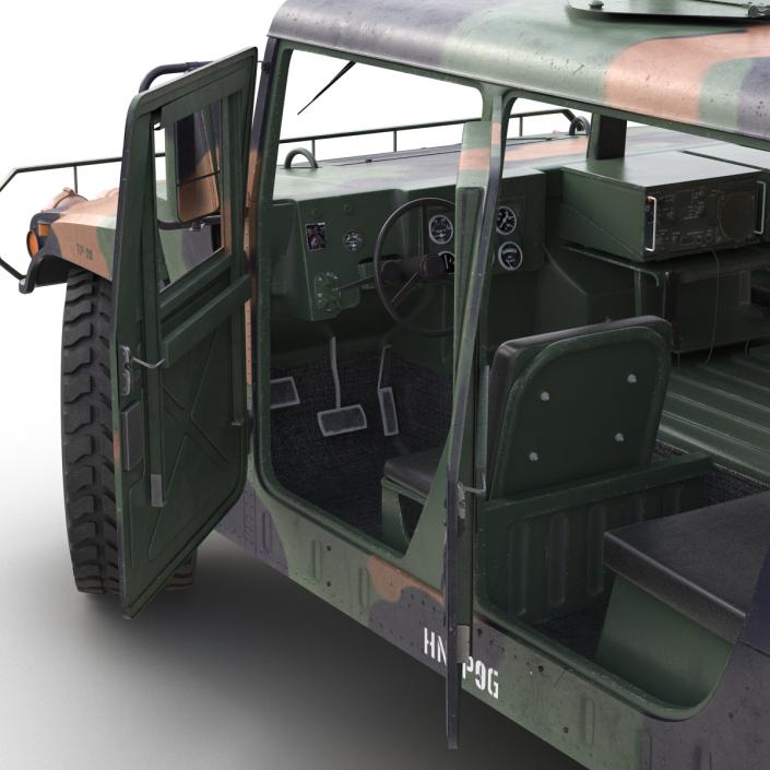 High Mobility Multipurpose Wheeled Vehicle Humvee Camo 3D model