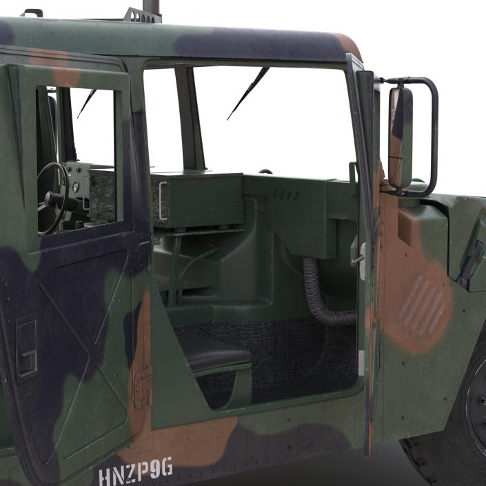 High Mobility Multipurpose Wheeled Vehicle Humvee Camo 3D model