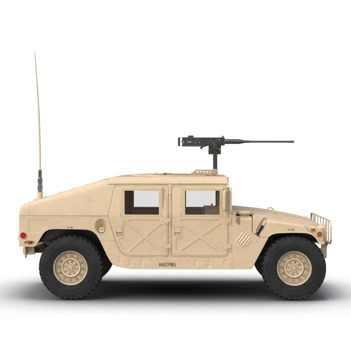 3D High Mobility Multipurpose Wheeled Vehicle Humvee Desert