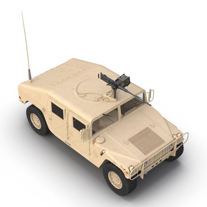 3D High Mobility Multipurpose Wheeled Vehicle Humvee Desert