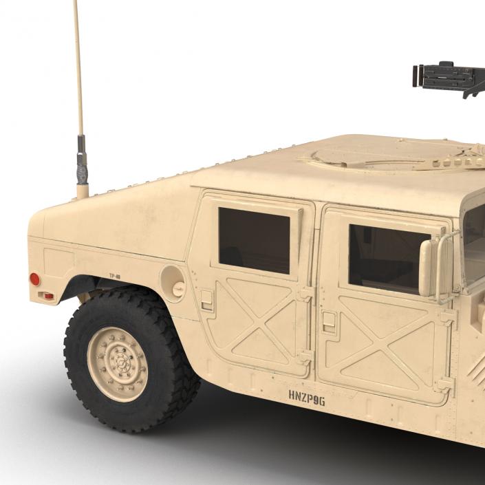 3D High Mobility Multipurpose Wheeled Vehicle Humvee Desert