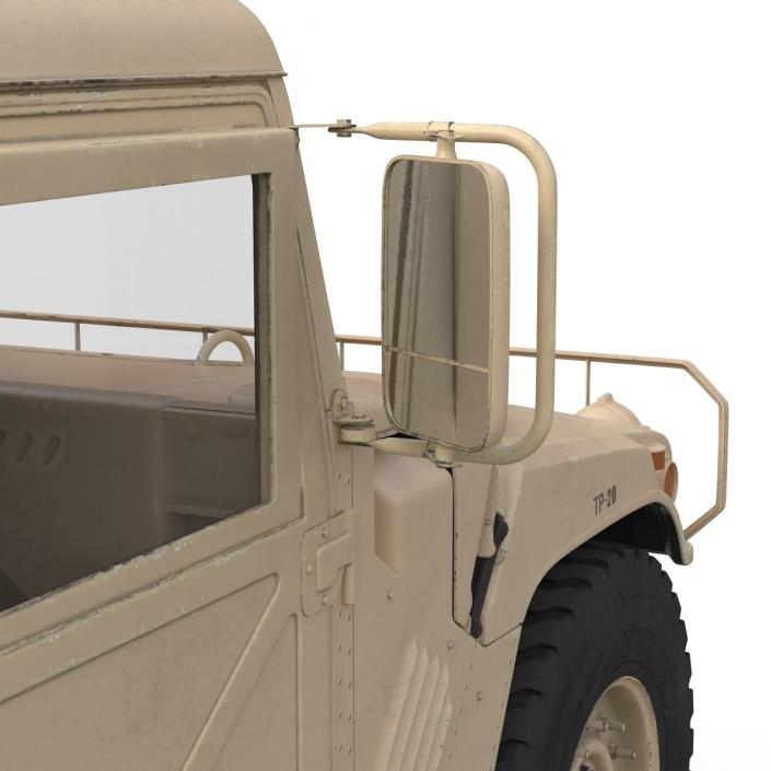 3D High Mobility Multipurpose Wheeled Vehicle Humvee Desert Rigged model