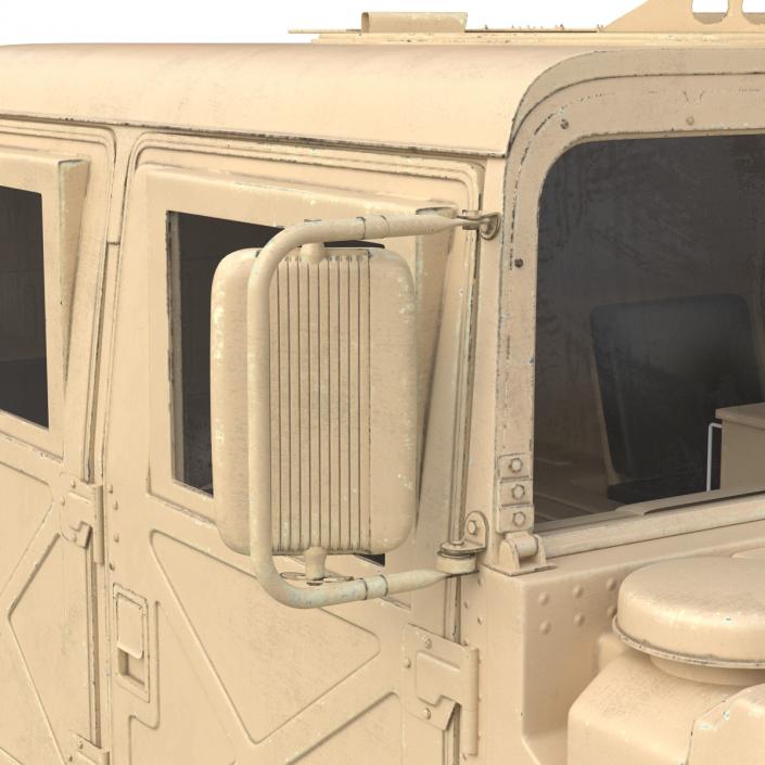 3D High Mobility Multipurpose Wheeled Vehicle Humvee Desert