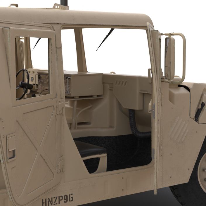 3D High Mobility Multipurpose Wheeled Vehicle Humvee Desert