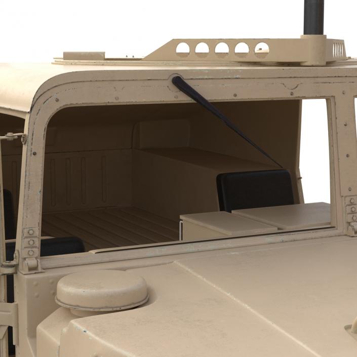 3D High Mobility Multipurpose Wheeled Vehicle Humvee Desert