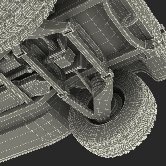 3D High Mobility Multipurpose Wheeled Vehicle Humvee Desert