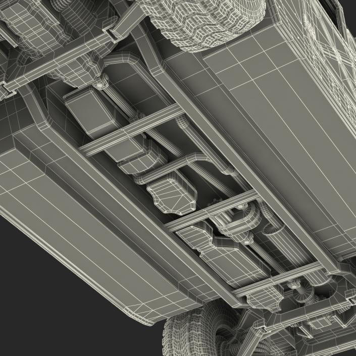 3D High Mobility Multipurpose Wheeled Vehicle Humvee Desert