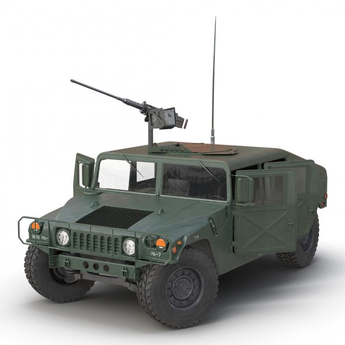 3D High Mobility Multipurpose Wheeled Vehicle Humvee Rigged