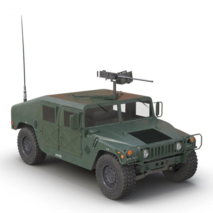 3D High Mobility Multipurpose Wheeled Vehicle Humvee Rigged