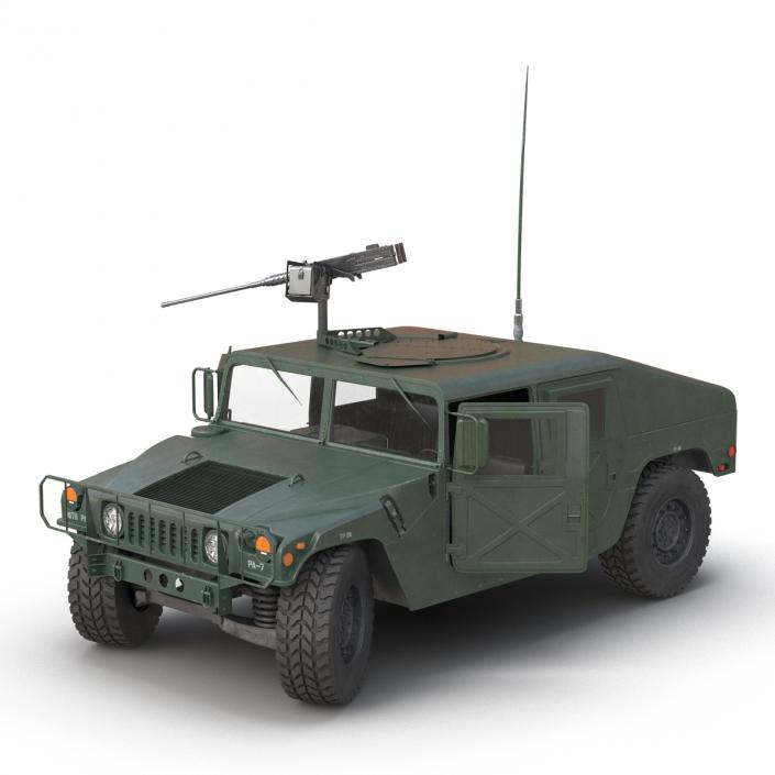 3D High Mobility Multipurpose Wheeled Vehicle Humvee Rigged