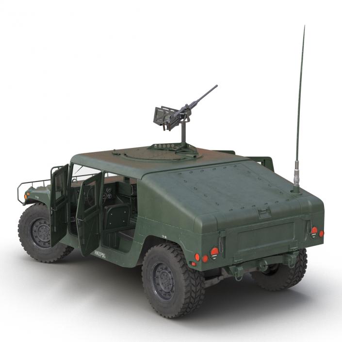 3D High Mobility Multipurpose Wheeled Vehicle Humvee Rigged