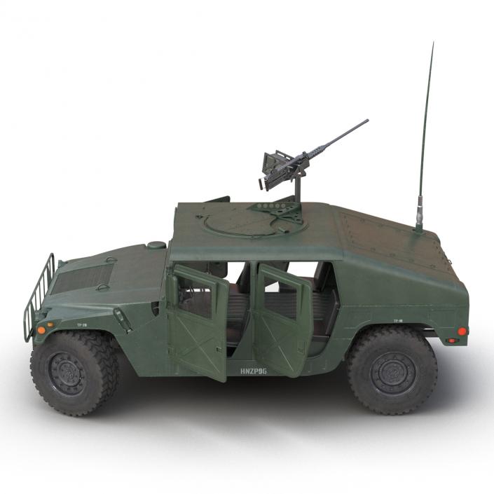 3D High Mobility Multipurpose Wheeled Vehicle Humvee Rigged