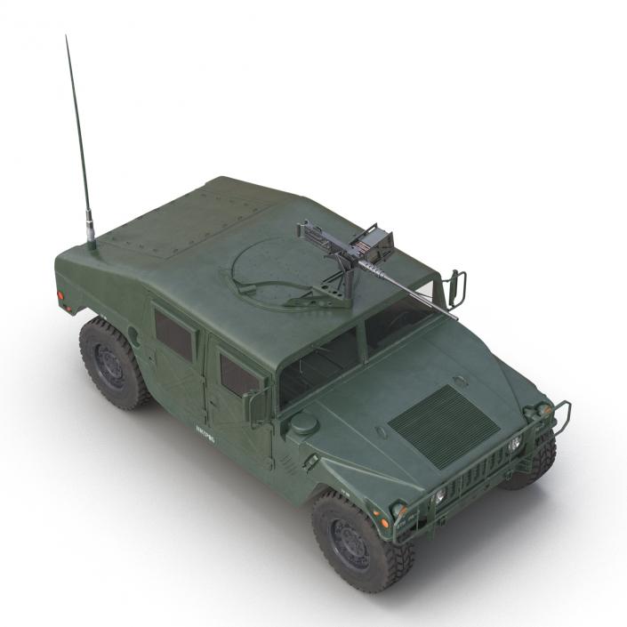 3D High Mobility Multipurpose Wheeled Vehicle Humvee Rigged