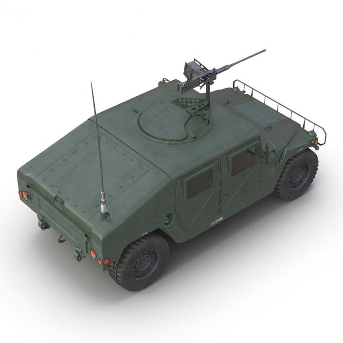 3D High Mobility Multipurpose Wheeled Vehicle Humvee Rigged