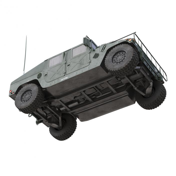 3D High Mobility Multipurpose Wheeled Vehicle Humvee Rigged