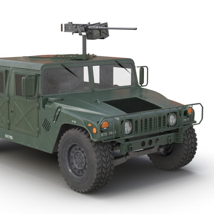 3D High Mobility Multipurpose Wheeled Vehicle Humvee Rigged