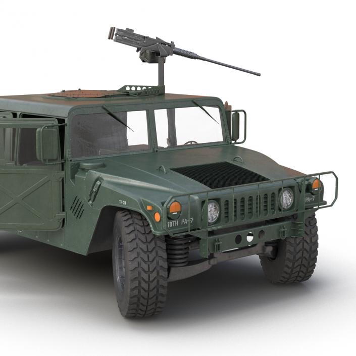 3D High Mobility Multipurpose Wheeled Vehicle Humvee Rigged