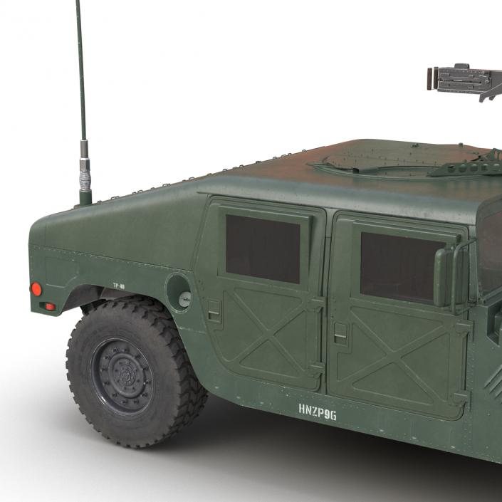 3D High Mobility Multipurpose Wheeled Vehicle Humvee Rigged