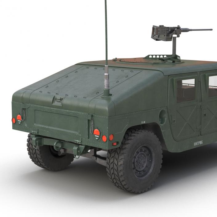 3D High Mobility Multipurpose Wheeled Vehicle Humvee Rigged