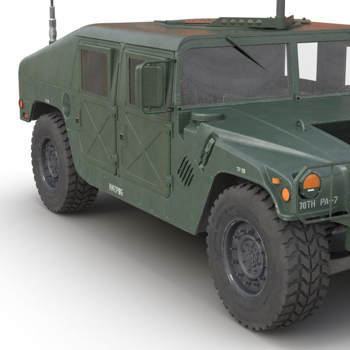 3D High Mobility Multipurpose Wheeled Vehicle Humvee Rigged