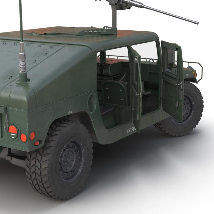 3D High Mobility Multipurpose Wheeled Vehicle Humvee Rigged