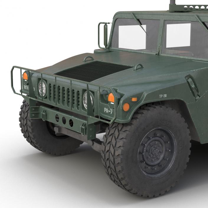 3D High Mobility Multipurpose Wheeled Vehicle Humvee Rigged