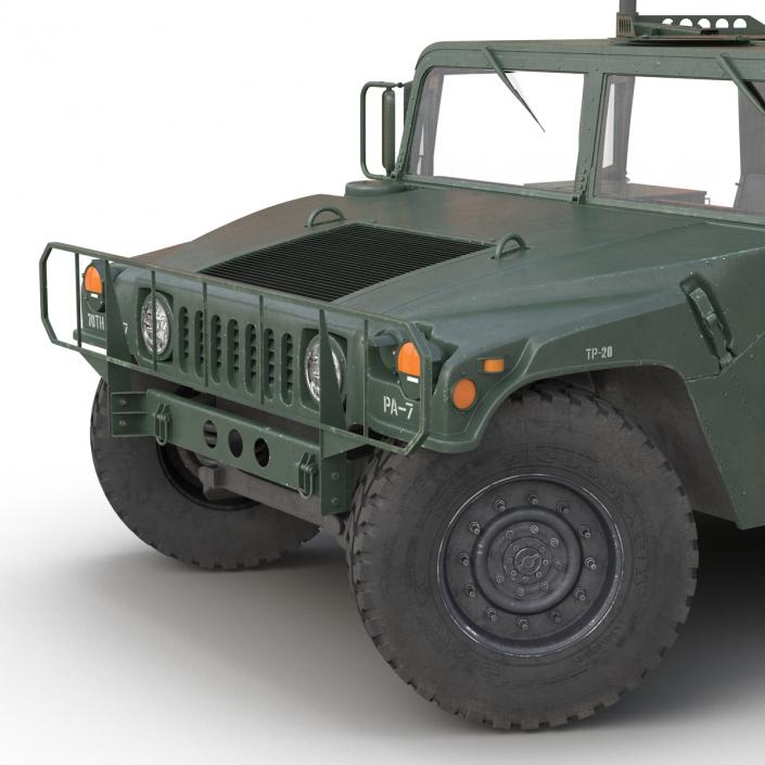 3D High Mobility Multipurpose Wheeled Vehicle Humvee Rigged